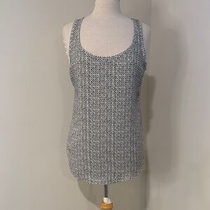LOFT Monochrome Patterned Tank Top